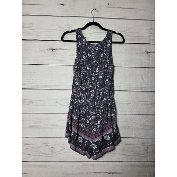 American Eagle Outfitters Womens Romper Playsuit Multicolor Floral Sleeveless M - Picture 2 of 6